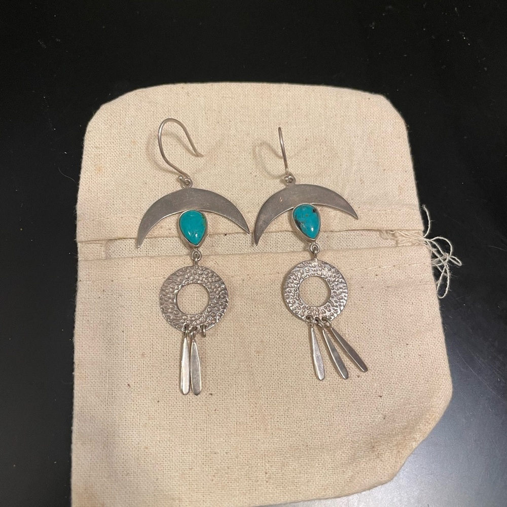 Sterling silver turquoise earrings